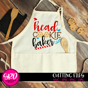Head Cookie Baker, Official Cookie Tester SVG