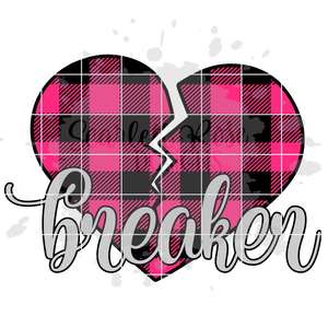 Heart Breaker - Plaid (Girl) SVG