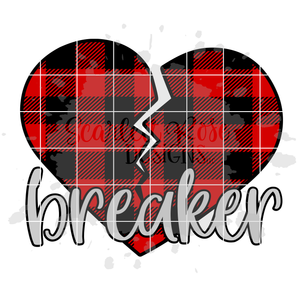 Heart Breaker - Plaid SVG