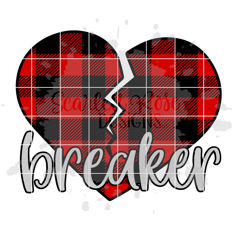 Heart Breaker - Plaid SVG