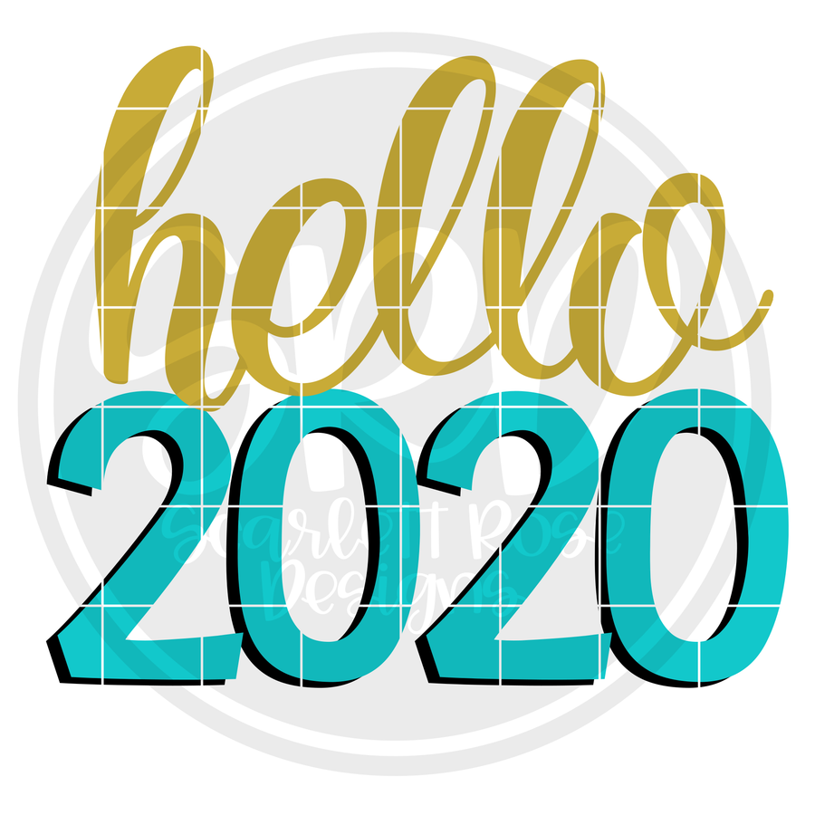 Hello 2020 SVG