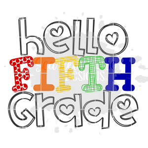 Hello Fifth Grade SVG