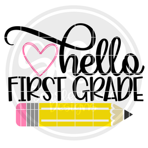 Hello First Grade SVG - Color