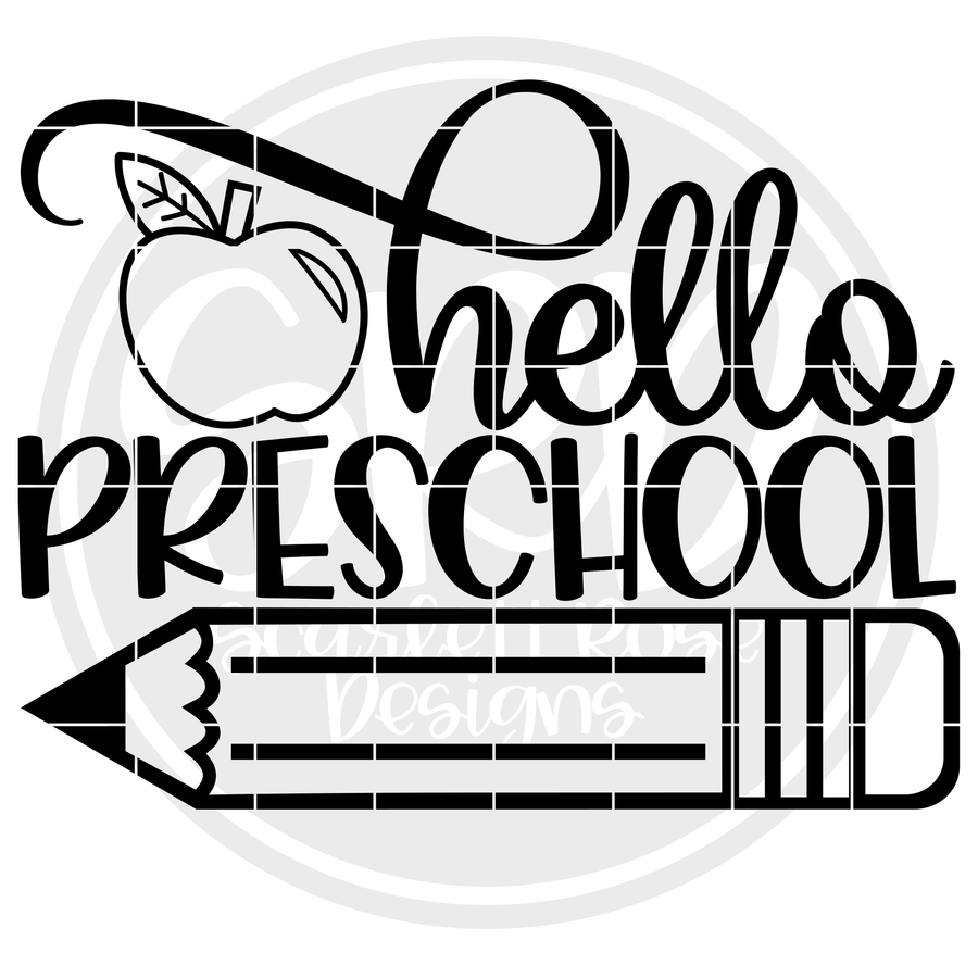 Hello Preschool SVG - Ruler (One Layer)