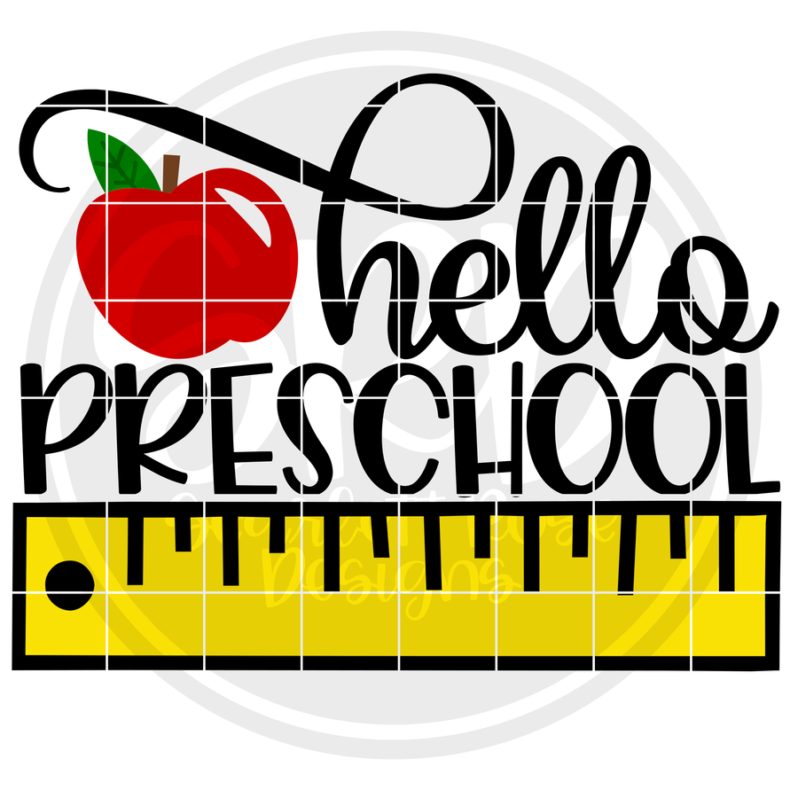 Hello Preschool SVG - Ruler Color