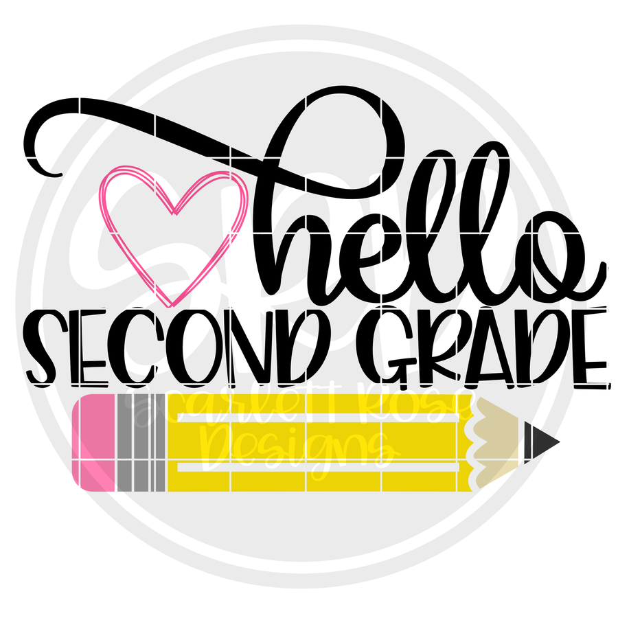 Hello Second Grade SVG - Color