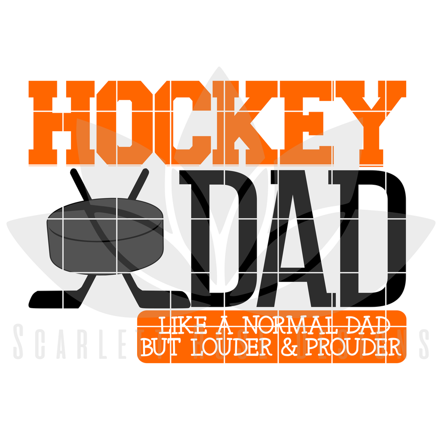 Hockey Dad - Louder & Prouder SVG