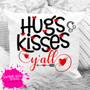 Hugs and Kisses Y'all SVG