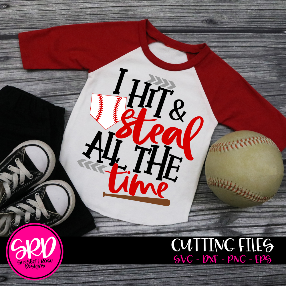 Sports, Rockin The Baseball Mom Life SVG - Scarlett Rose Designs