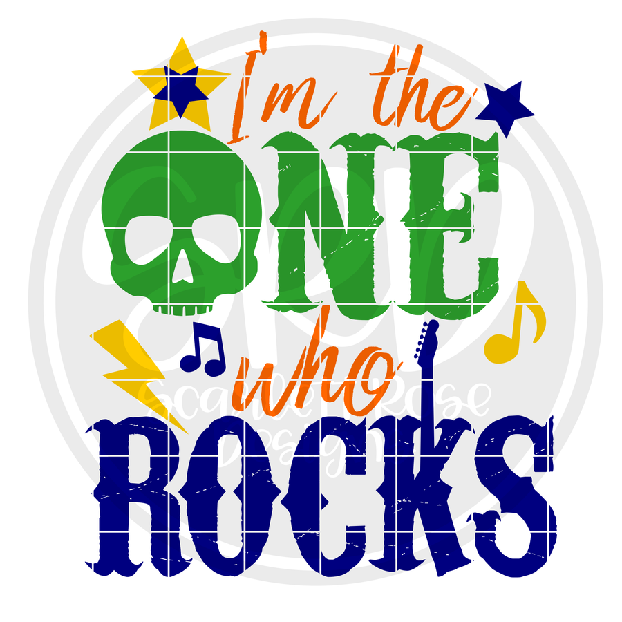 I'm the One who Rocks SVG