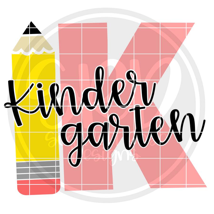 Kindergarten K SVG - Pencil
