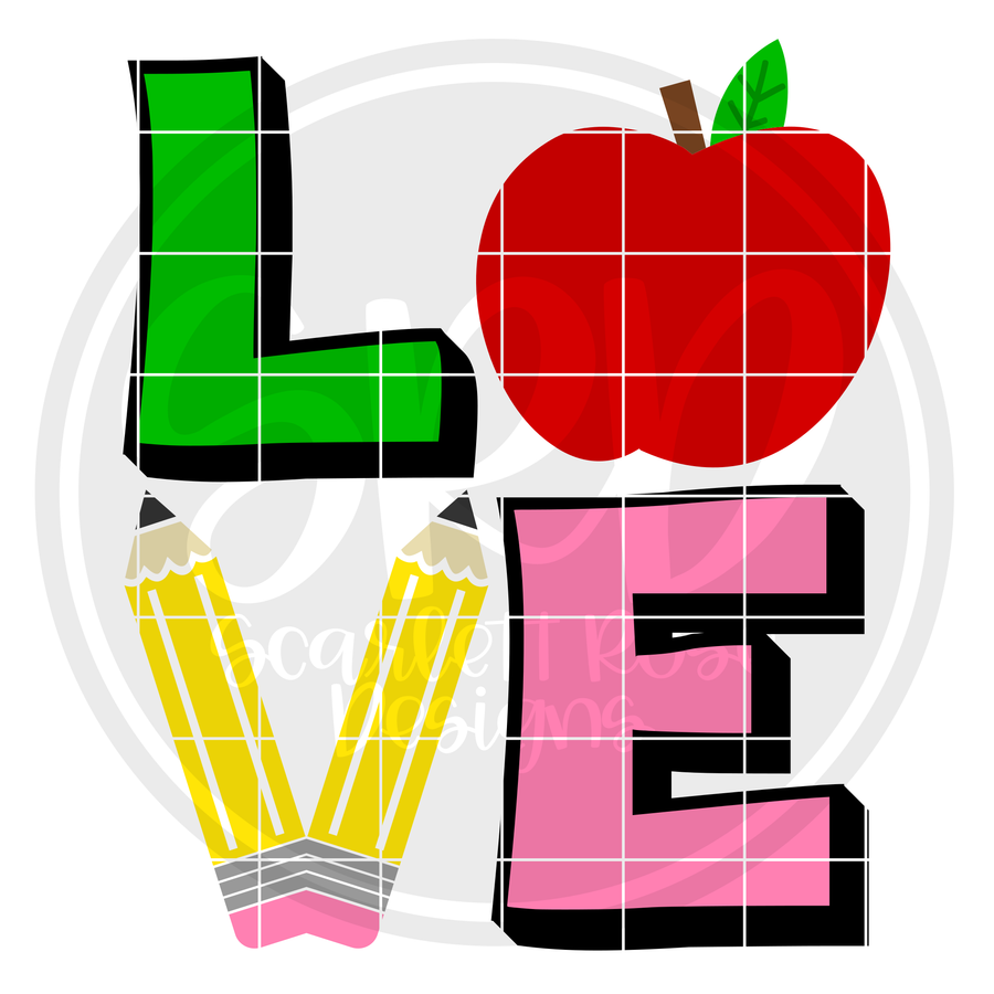 Love - Teacher SVG
