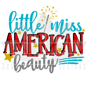Little Miss American Beauty SVG