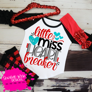 Little Miss Heart Breaker SVG