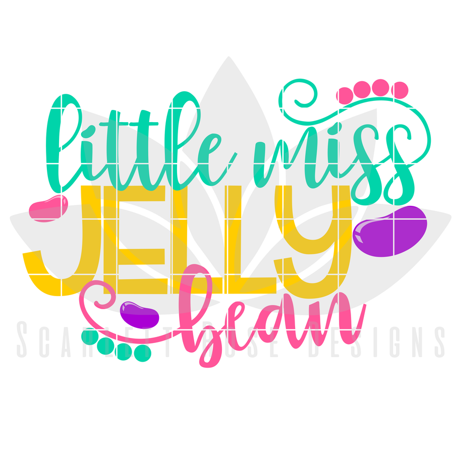 Little Miss Jelly Bean SVG
