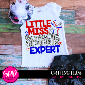 Little Miss Sparkler Expert SVG cut file