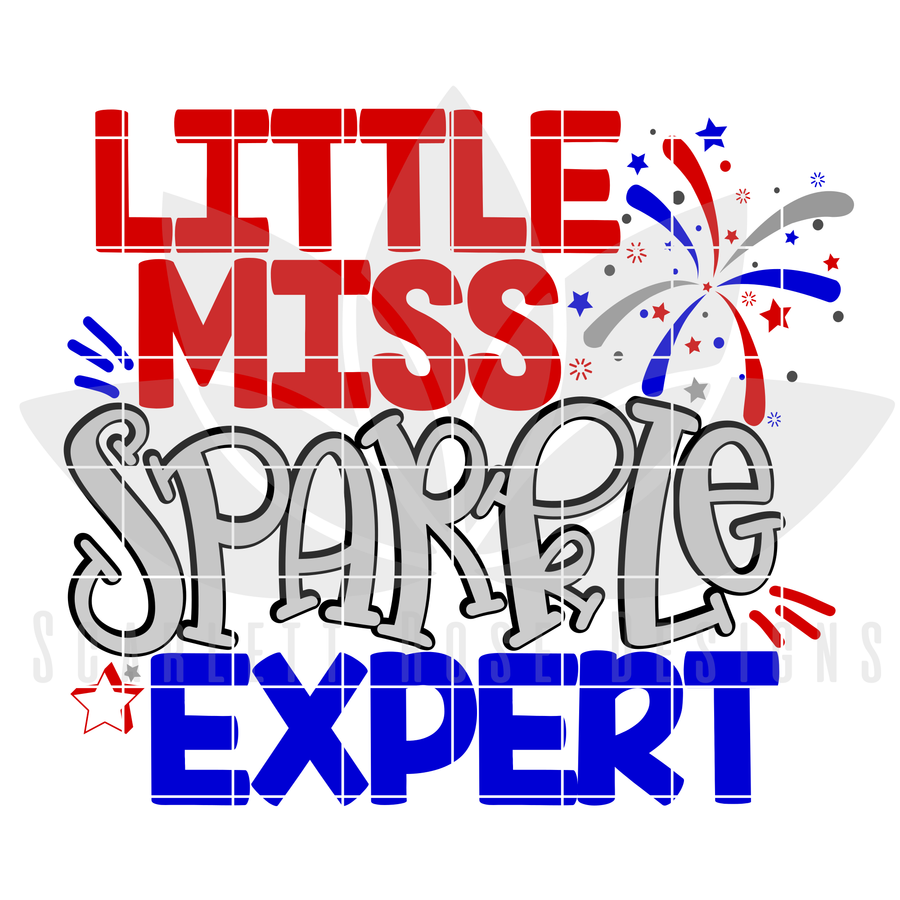 Little Miss Sparkler Expert SVG cut file