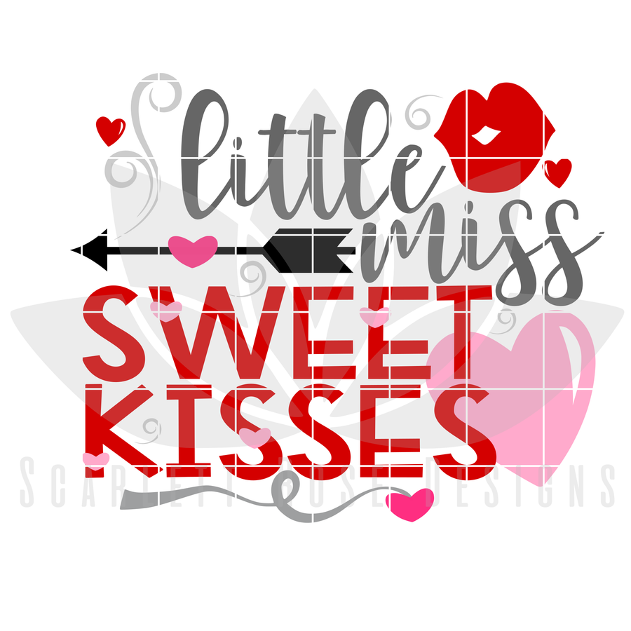 Little Miss Sweet Kisses cut file