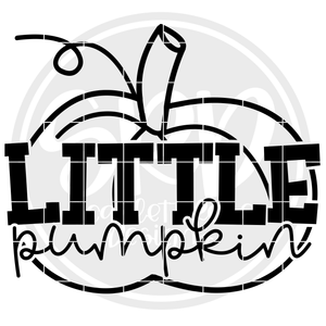Little Pumpkin - Black SVG