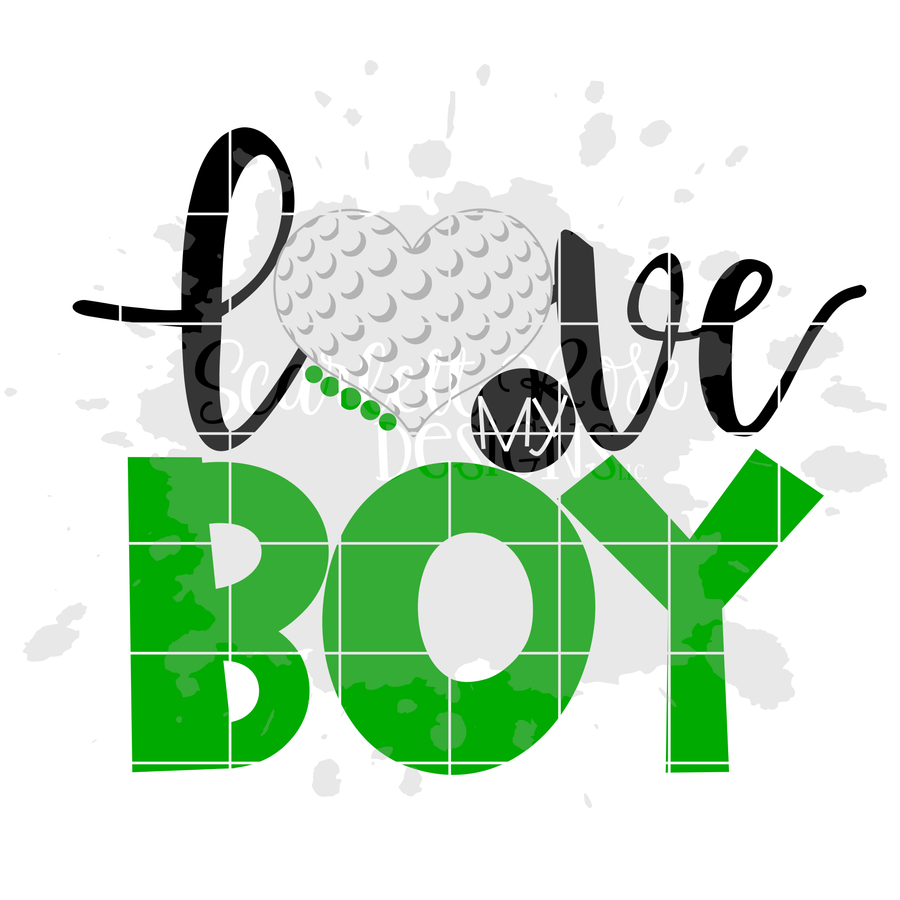 Love my Boy - Golf SVG