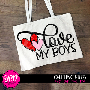 Love My Boys SVG - Valentine