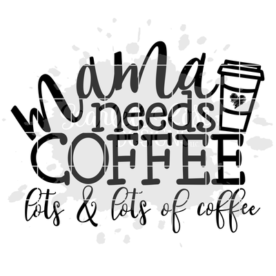 Mama Needs Coffee Svg Quote