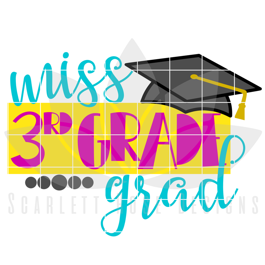 Miss 3rd Grade Grad SVG
