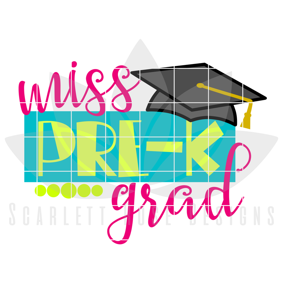 Miss Pre-K Grad SVG