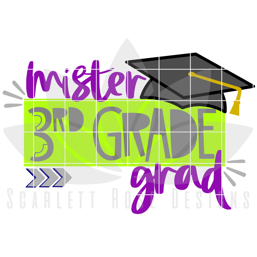 Mister 3rd Grade Grad SVG