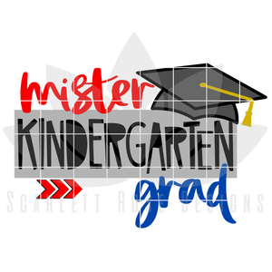 Mister Kindergarten Grad SVG