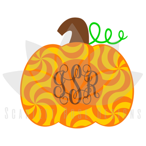 Halloween Monogram Frame SVG cut file, EPS, PNG