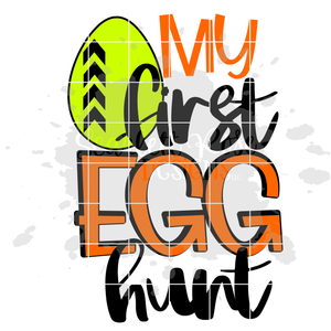 My First Egg Hunt - Boy SVG