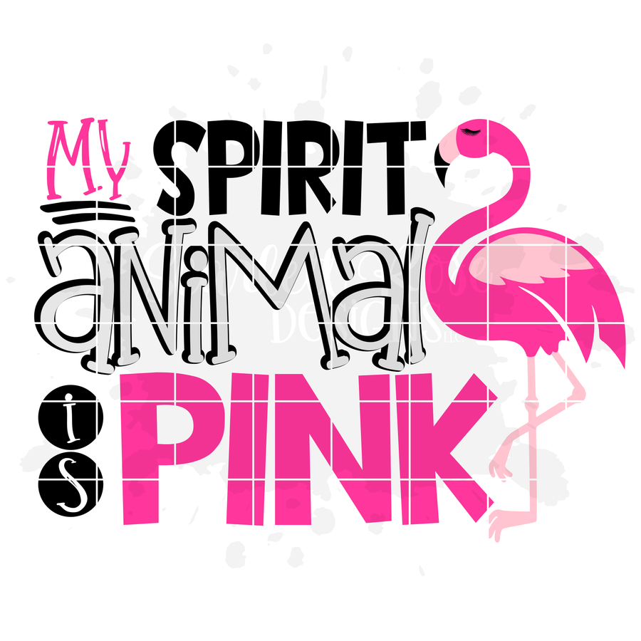 My Spirit Animal is Pink, Flamingo SVG