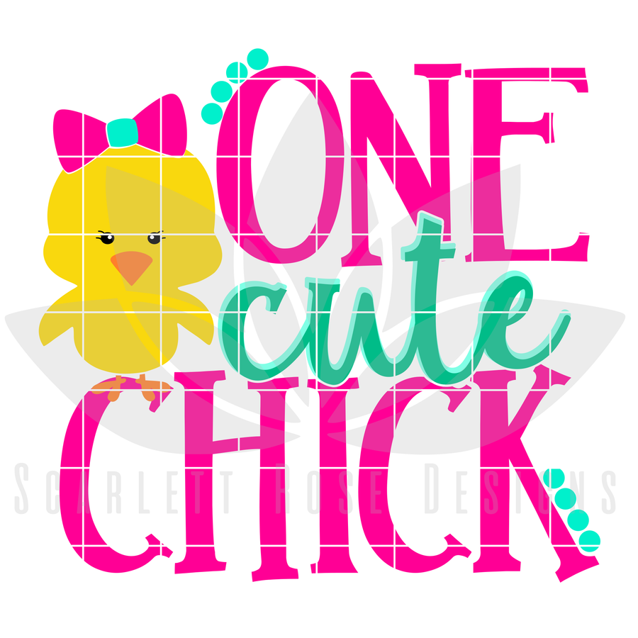 One Cute Chick SVG