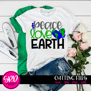 Peace Love Earth SVG