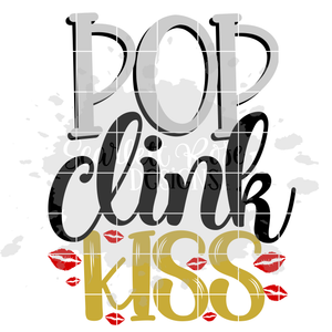 Pop Clink Kiss SVG