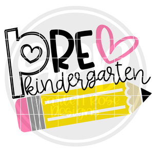 Pre-Kindergarten SVG - Pencil