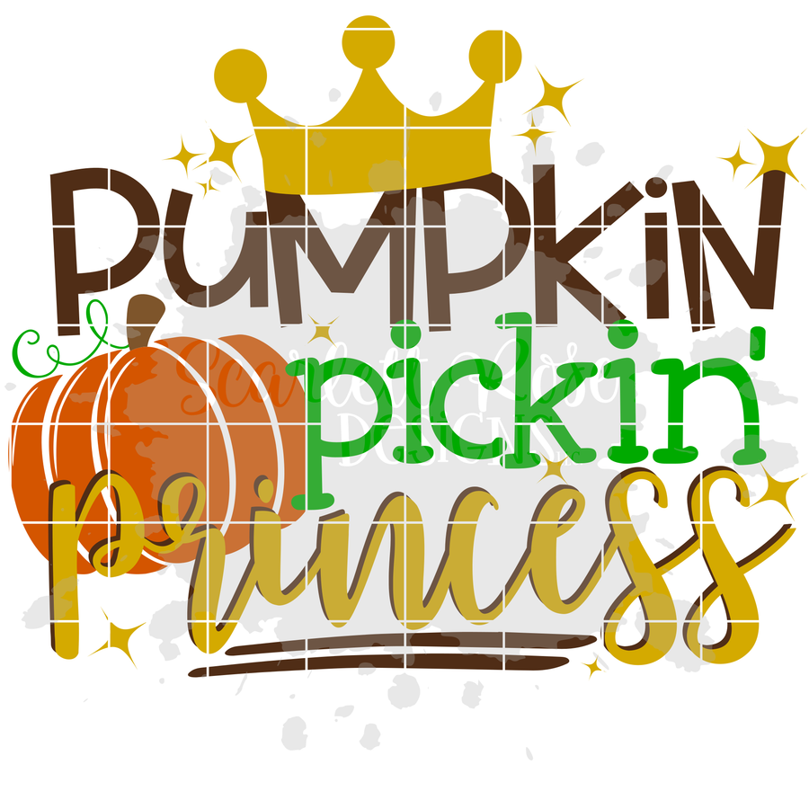 Pumpkin Pickin' Princess SVG