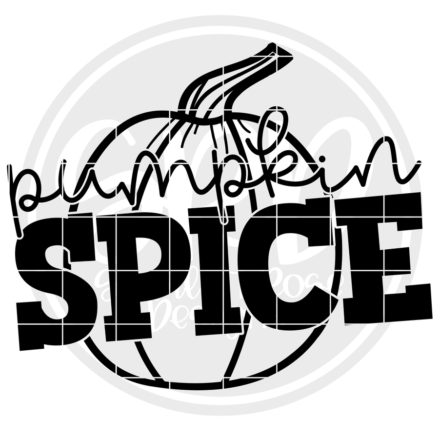 Pumpkin Spice - Black SVG