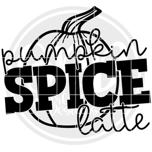 Pumpkin Spice Latte - Black SVG