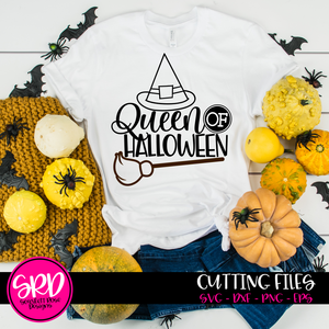Queen of Halloween SVG - Black