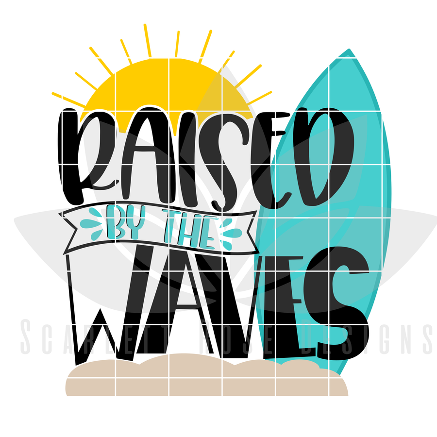 Raised by the Waves SVG