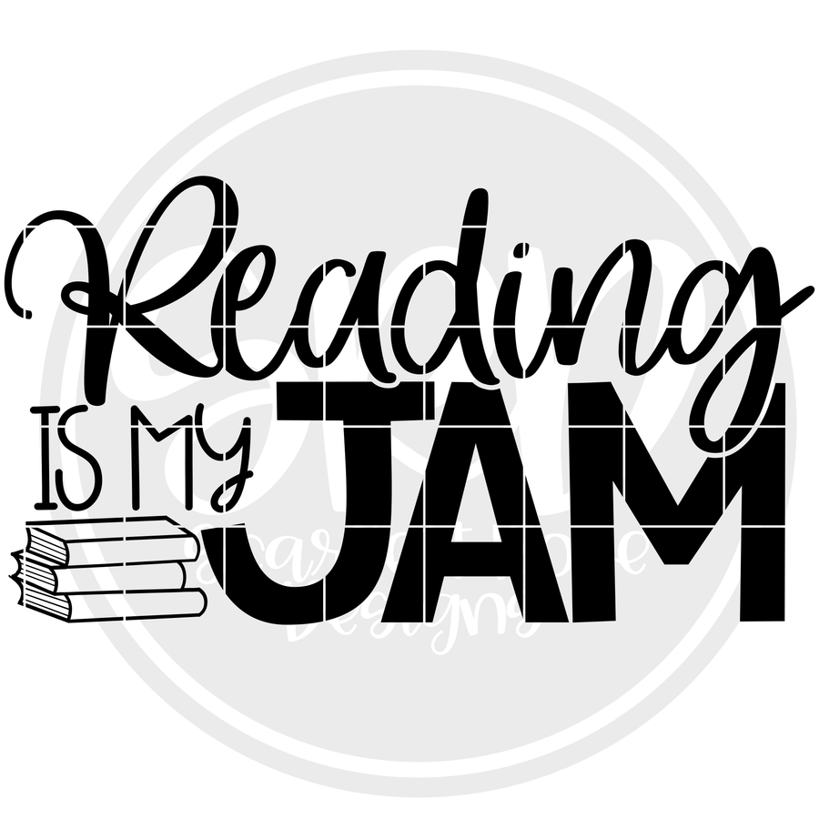 Reading is my Jam SVG