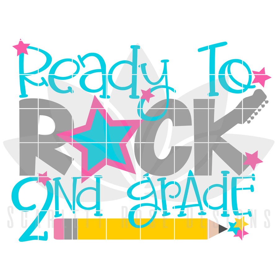 Ready to Rock 2nd Grade SVG
