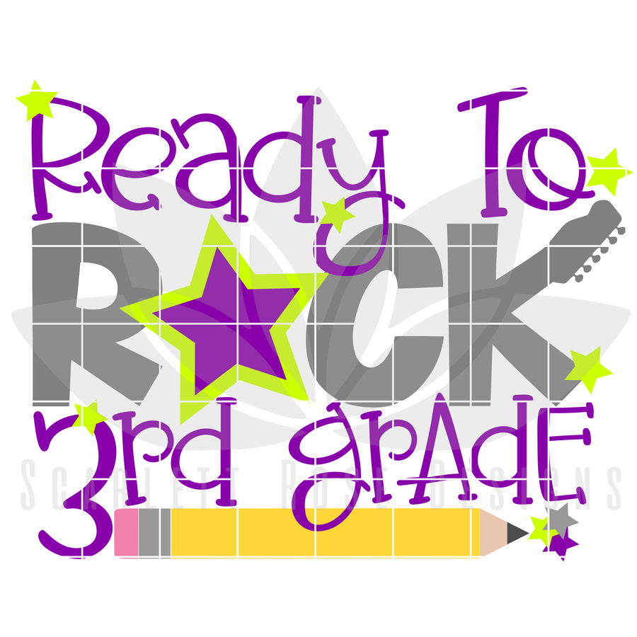 Ready to Rock 3rd Grade SVG