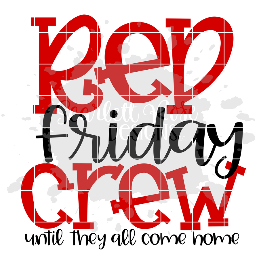 Red Friday Crew SVG