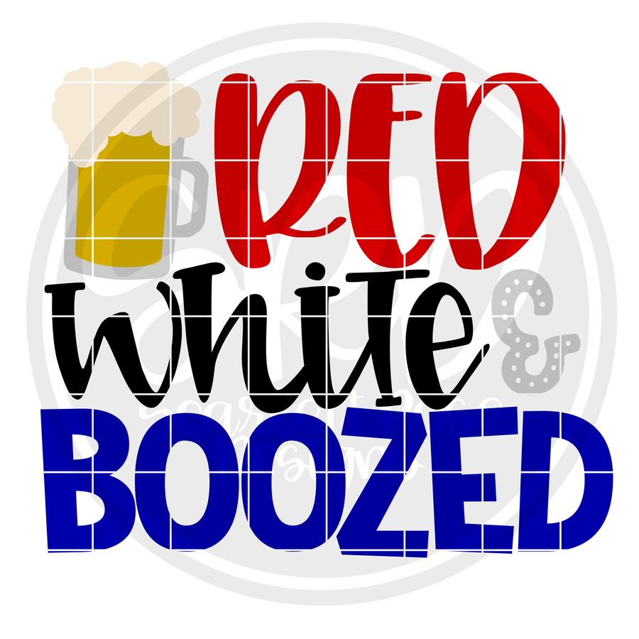 Red White & Boozed SVG