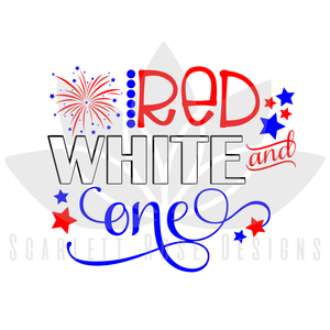 Red, White and One SVG