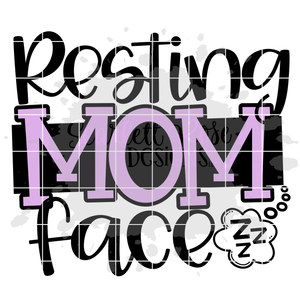 Resting Mom Face SVG