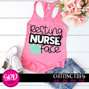 Resting Nurse Face - Mask SVG